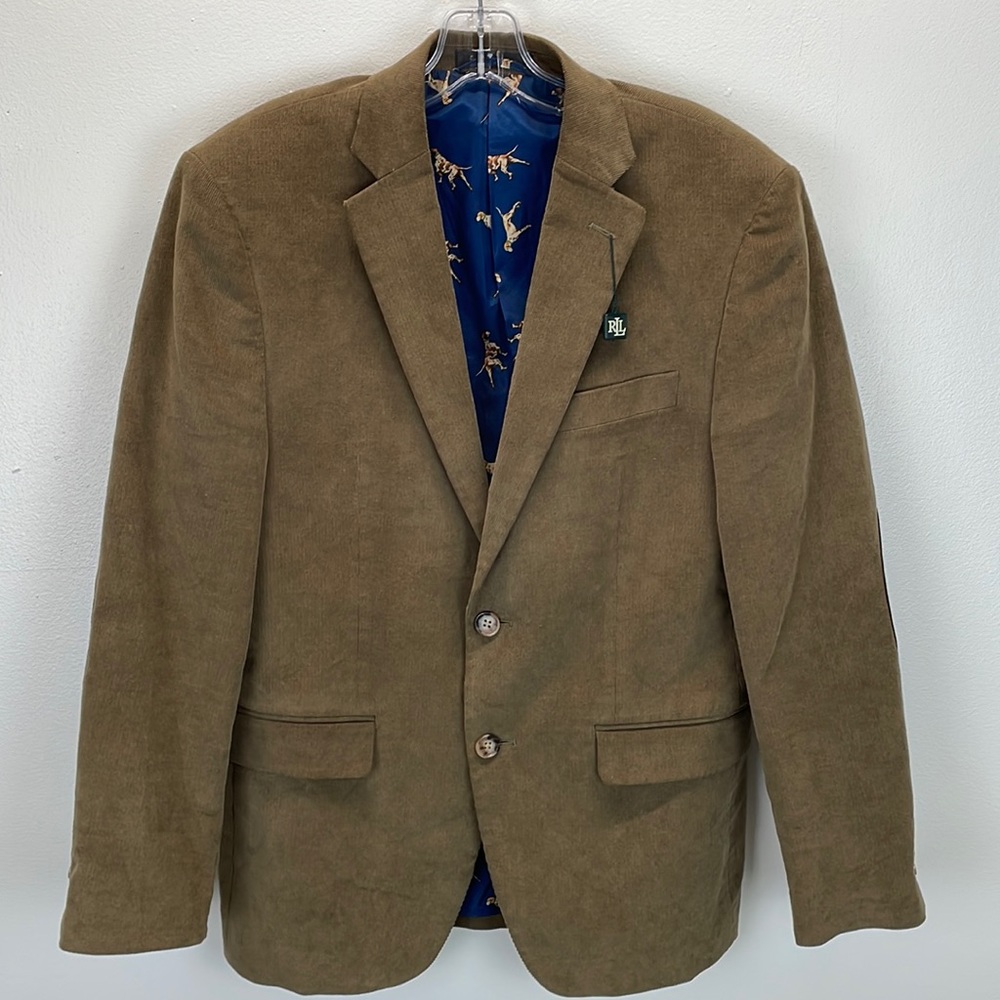 ⭐️❤️Ralph Lauren stretch corduroy blazer mens size 36S NWT